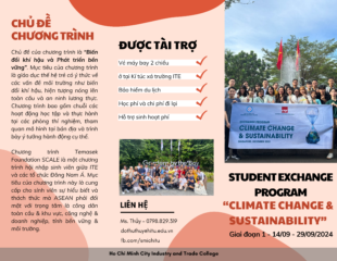 THÔNG BÁO TUYỂN SINH CHƯƠNG TRÌNH TRAO ĐỔI SINH VIÊN VIỆT NAM – SINGAPORE 2024