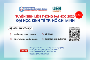 TUYỂN SINH LIÊN THÔNG ĐẠI HỌC 2026 – ĐẠI HỌC KINH TẾ TP. HCM