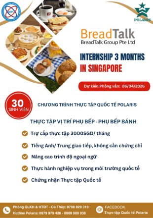CHƯƠNG TRÌNH THỰC TẬP 3 THÁNG TẠI SINGAPORE – KỲ THÁNG 4/2026