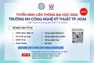 TUYỂN SINH LIÊN THÔNG ĐẠI HỌC 2026 – TRƯỜNG ĐH CÔNG NGHỆ KỸ THUẬT TP. HCM