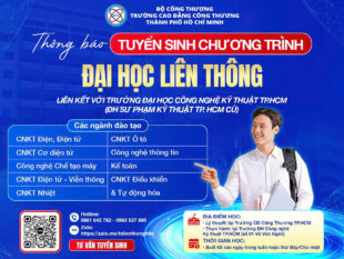 TUYỂN SINH LIÊN THÔNG ĐẠI HỌC 2026 – TRƯỜNG ĐH CÔNG NGHỆ KỸ THUẬT TP. HCM